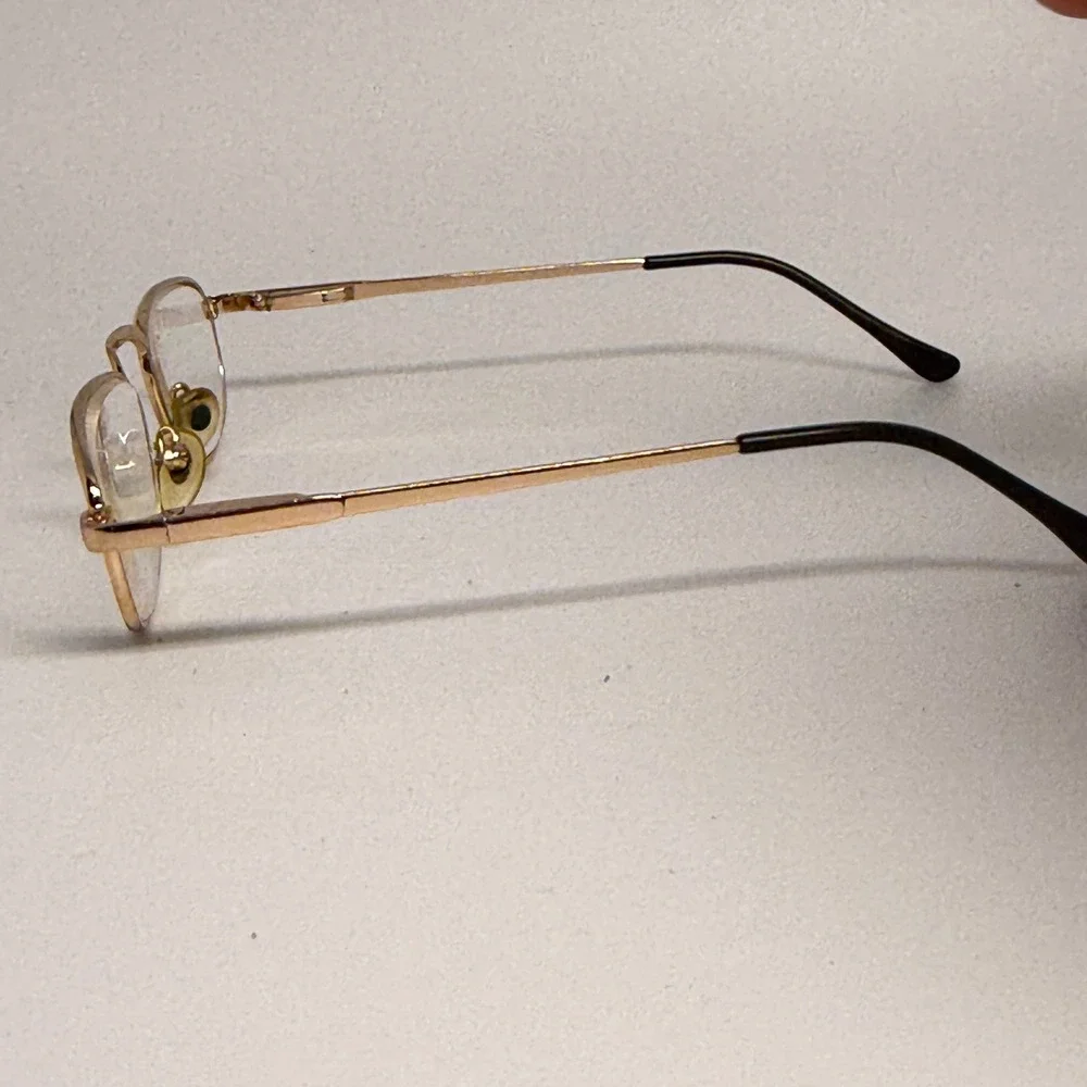 Royal Crown Italian Design 7515S Gold Metal Oval Eyeglass‎ Frames 50-18-140